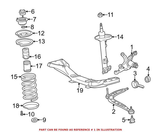 BMW Steering Knuckle - Front Driver Left 31211092079